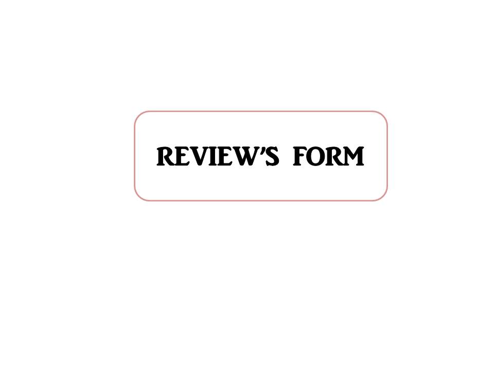 REVIEW'S FORM