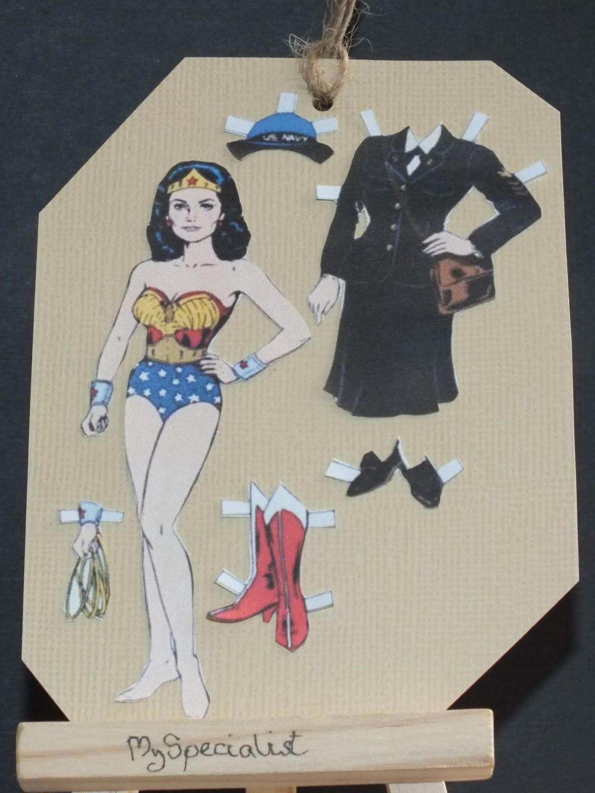 wonder woman paper doll