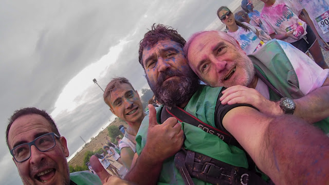 Fotográfos en la Holi Run Zaragoza 2015 - Puerto venecia