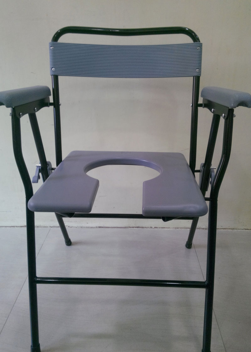 padded shower chair with cut out seat