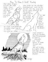 howling wolf drawing draw moon worksheet drawings easy printable worksheets artist young basic tutorial learn simple cool notes tribal lessons