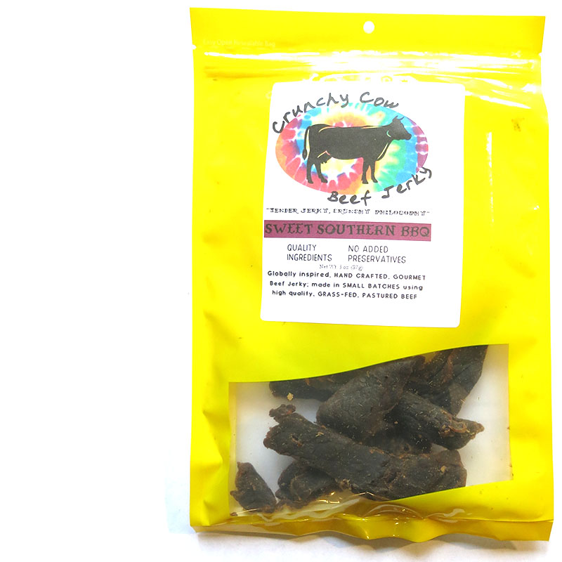 Crunchy Cow Beef Jerky Sweet Southern BBQ Beef Jerky Reviews