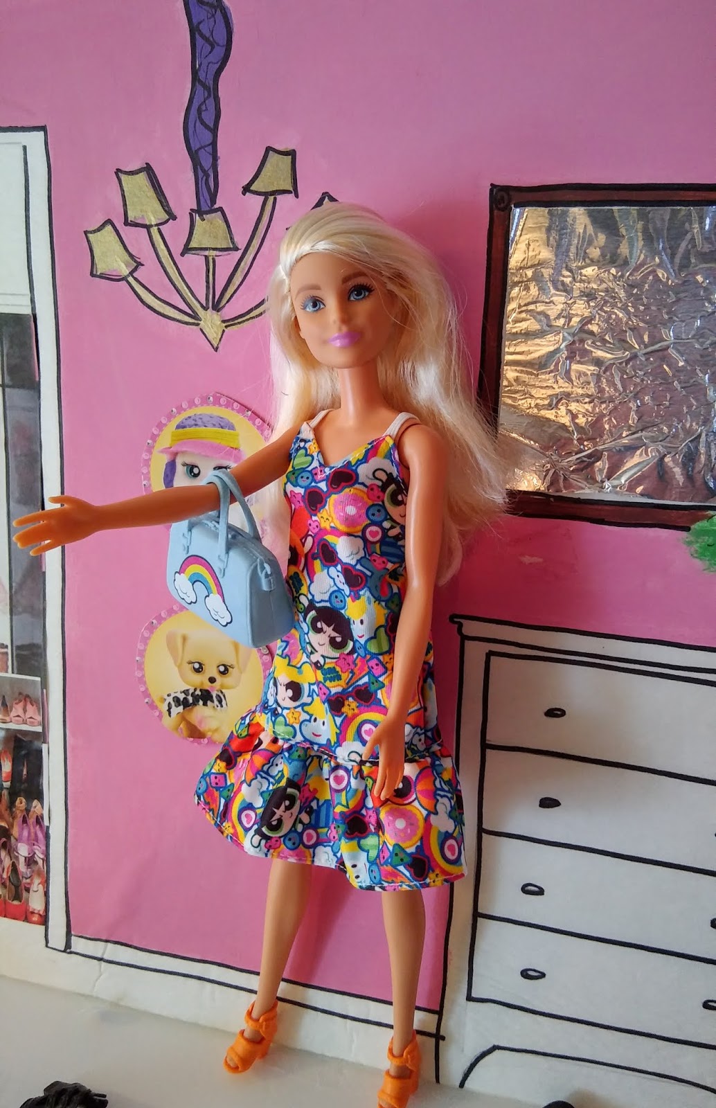 Barbie Fashion Powerpuff Girls à Motifs Jupe NOUVEAU 