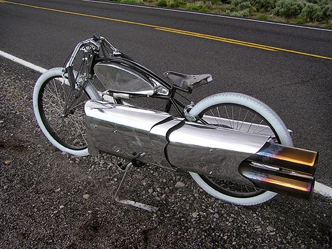 Electra bicycle + pulse jet engine