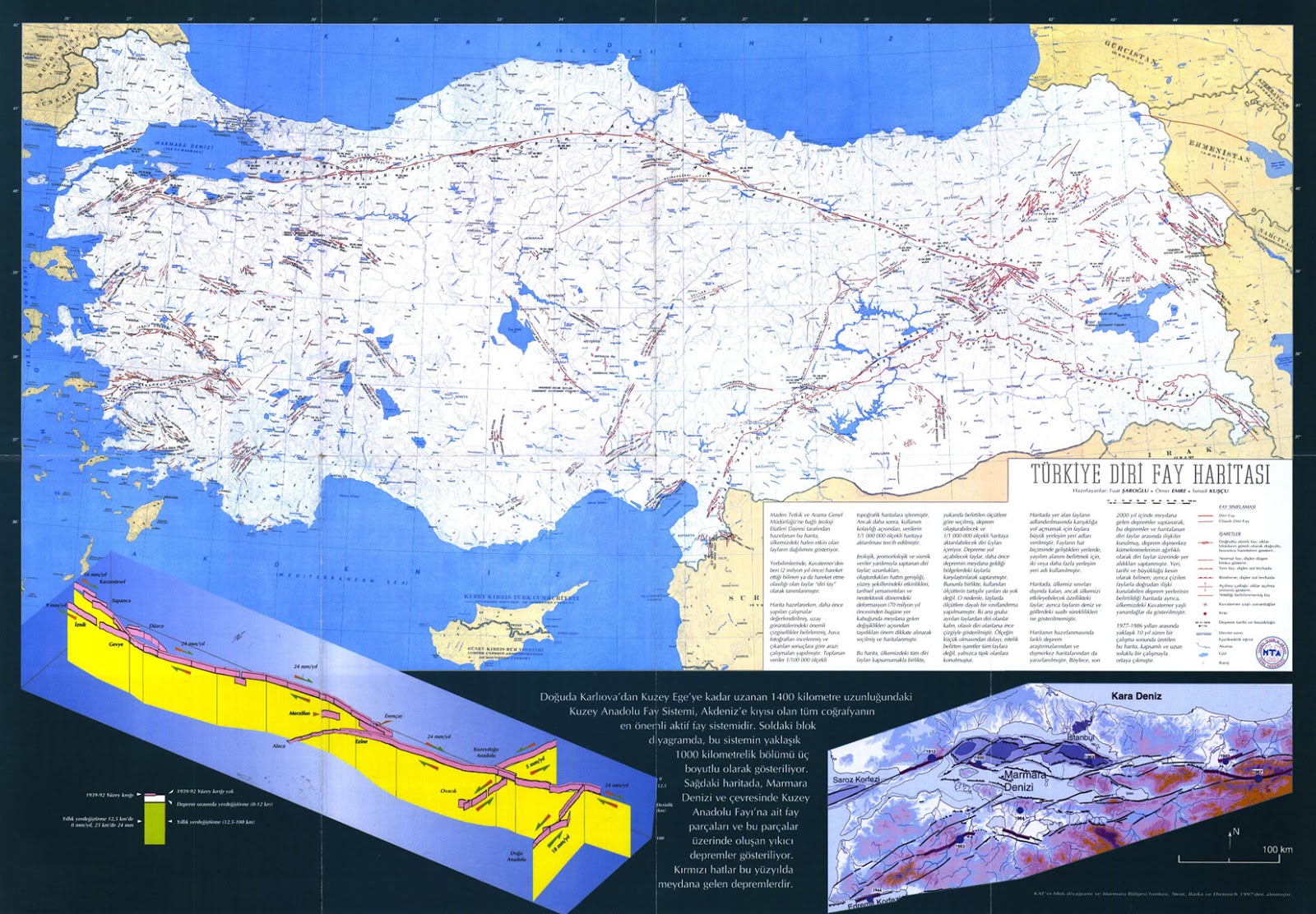 Turkey Map of Fault Lines Turkey Physical Political Maps of the City