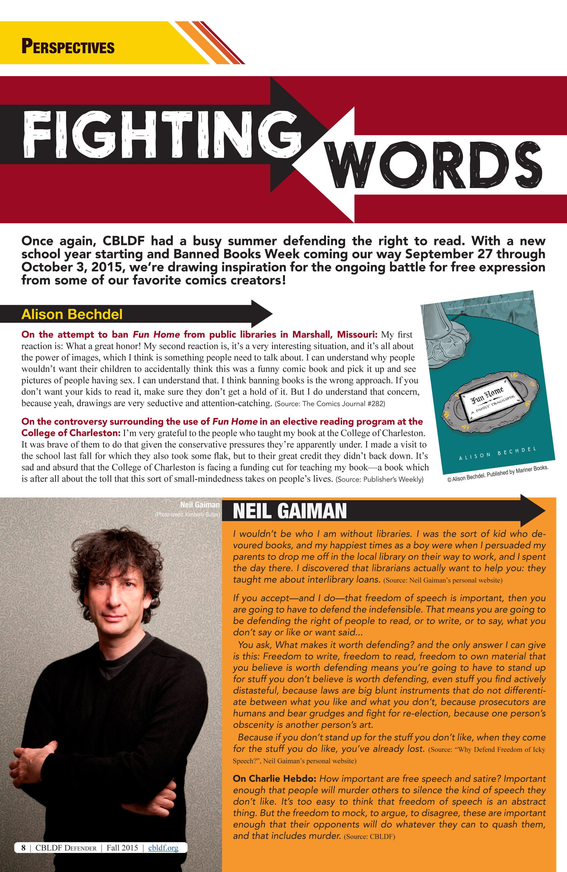 Read online CBLDF Defender comic -  Issue #3 - 8