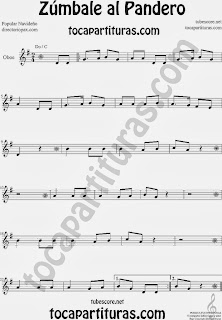 Partitura de Zúmbale al Pandero para Oboe by Sheet Music for Oboe Music Scores