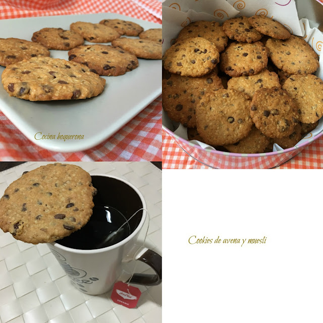 Cookies de avena y muesli