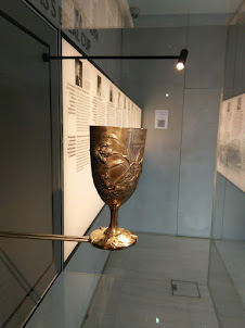 The "BREAL CUP" exhibit at "Stavros Niarchos Foundation Cultural centre" museum.