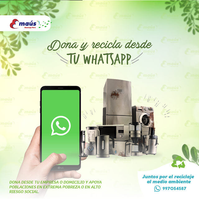 Dona y recicla desde tu Whatsapp