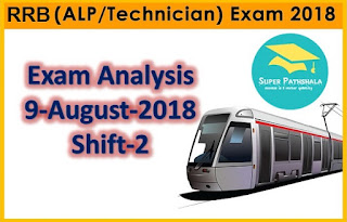 RRB ALP Exam Analysis: 9th August 2018 Shift 2