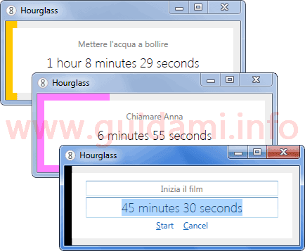 Hourglass Timer per PC Windows