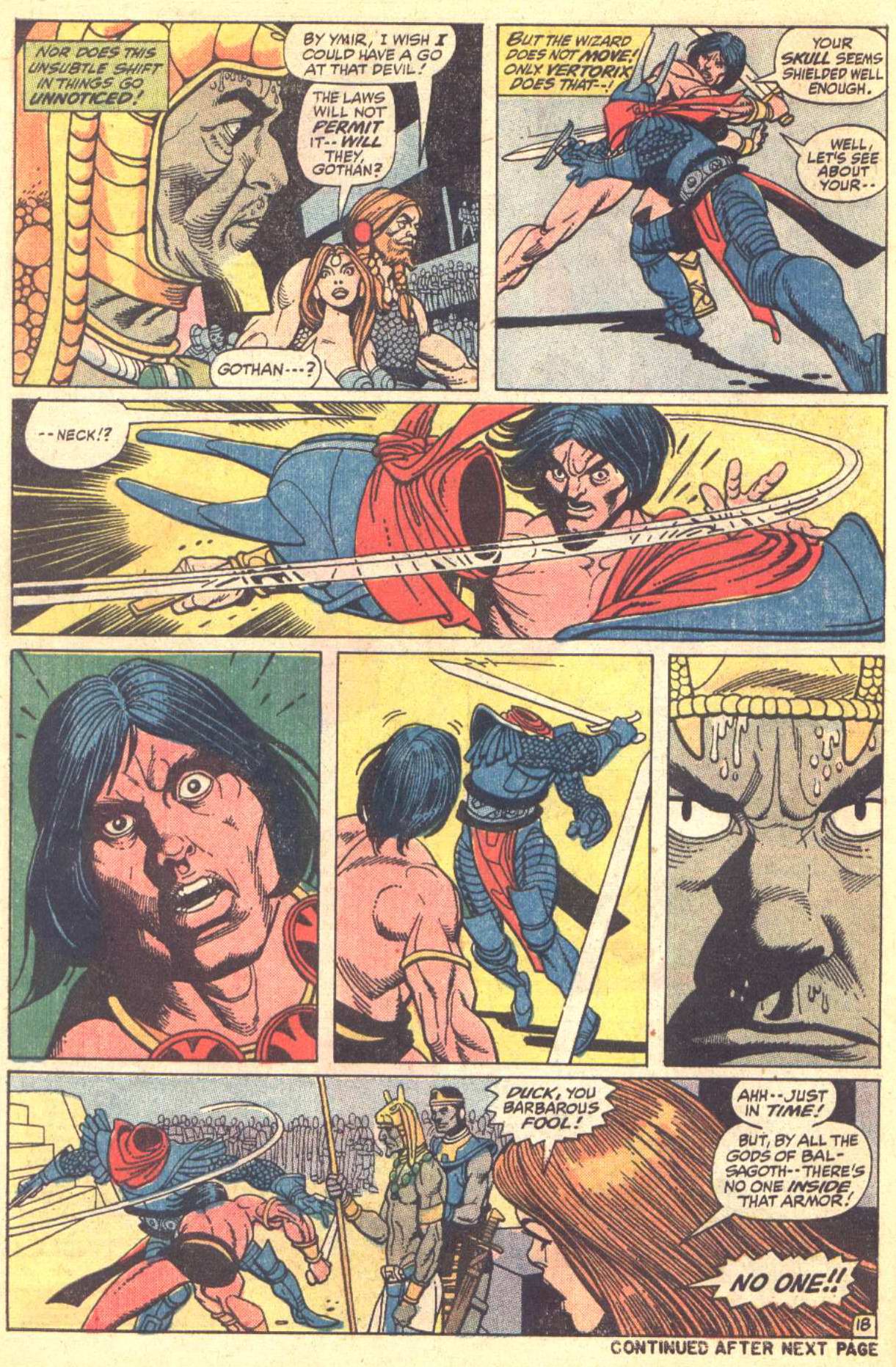 Read online Conan the Barbarian (1970) comic -  Issue #17 - 19