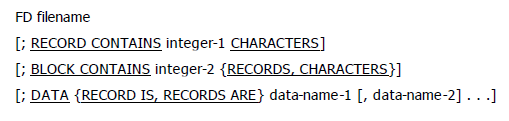 FD Statement in COBOL.