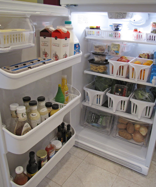 refrigerator containers baskets organize