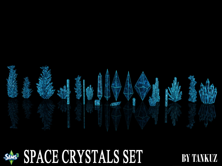 The Sims 3. Space Crystals Set by Tankuz. 