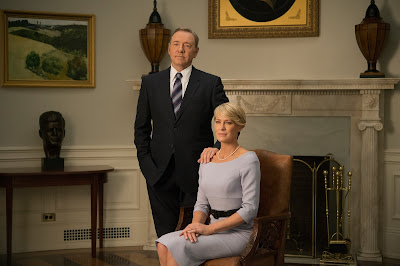 Kevin Spacey and Robin Wright in House of Cards Season 3