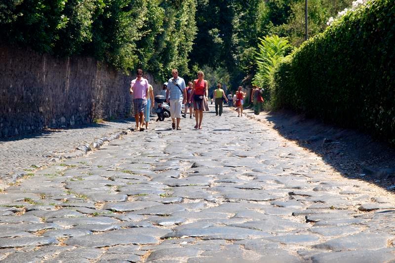 World's Beautiful Landscapes. The Appian Way Via Appia, Italy