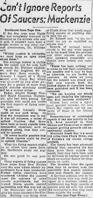 Can't Ignore Reports - Ottawa Evening Journal (cont-) 4-16-1952