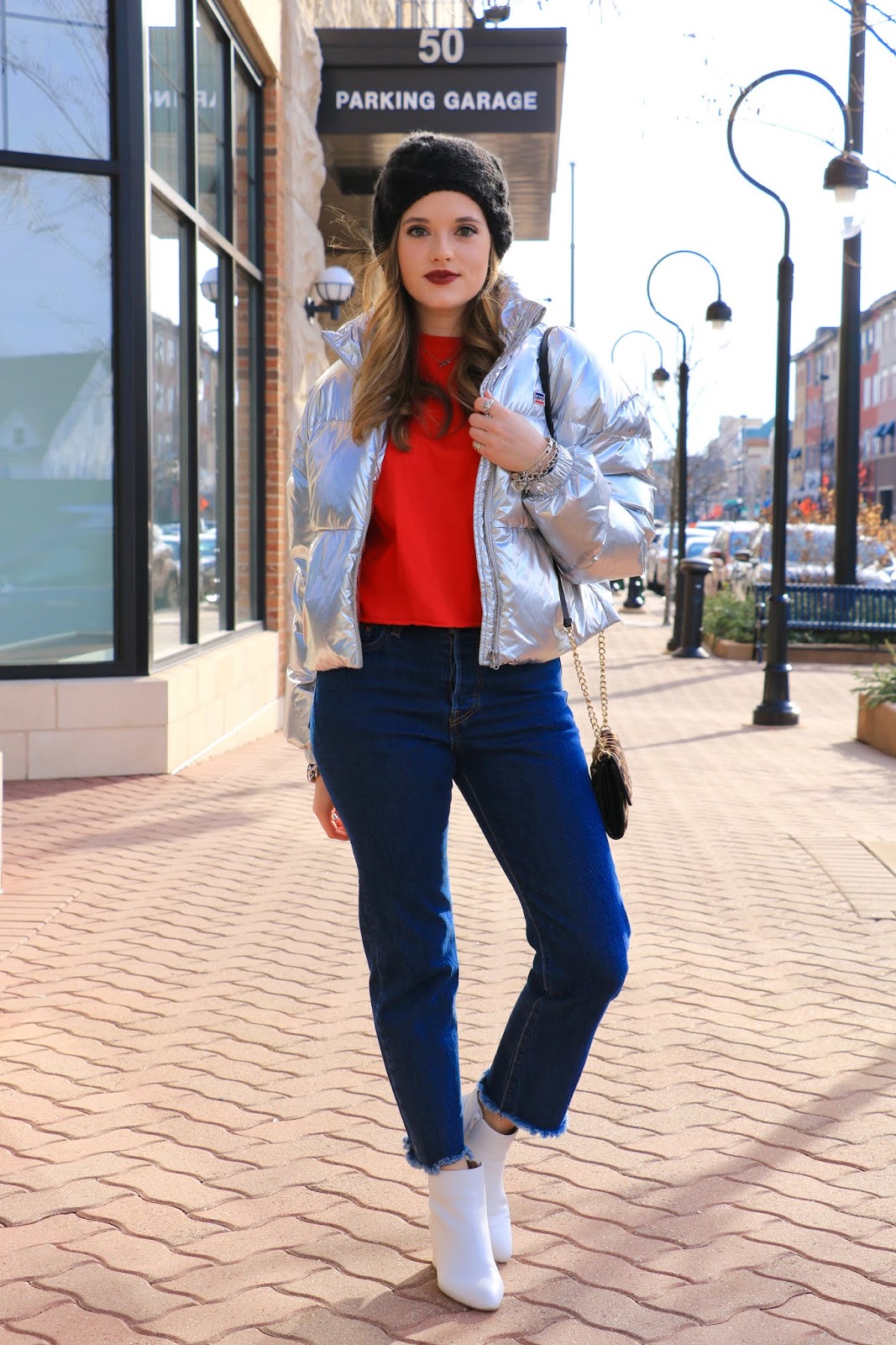 Nyc fashion blogger Kathleen Harper's puffer coat winter street style