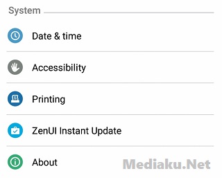 Mengetahui Versi Android HP Asus ZenFone Max