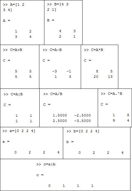 operasi math pada matrik operasi math pada matrik