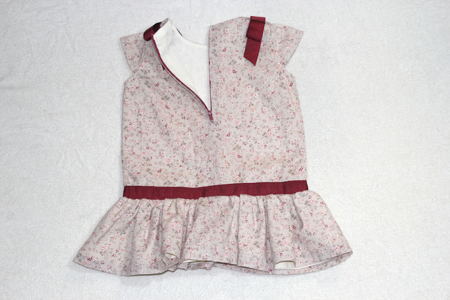 DIY Costura: Vestido de niña con cintura baja (patrón molde gratis)