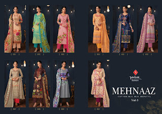 Wholesale cotton suits: Tanishk Mehnaaz vol 5