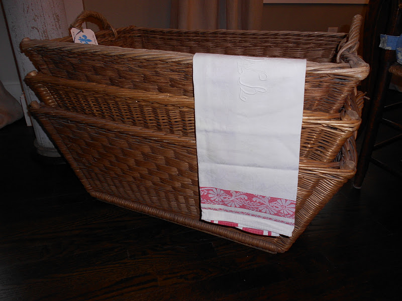 My Faux French Chateau Vintage French Laundry Baskets added to My Faux