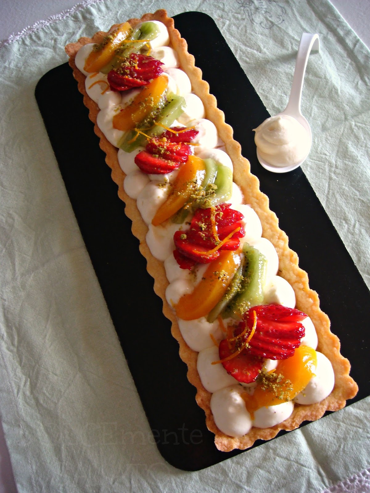 DOLCEmente SALATO: Crostata con frutta fresca e namelaka ...