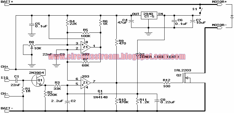 Miniature High-Rate Speed Control with (BEC) | Electronic Circuits Diagram
