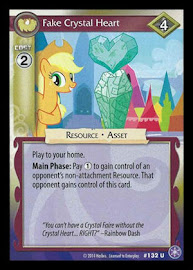 My Little Pony Fake Crystal Heart The Crystal Games CCG Card