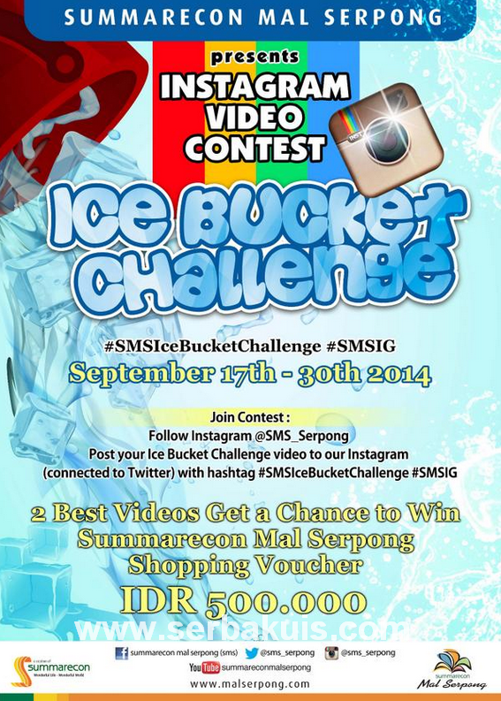 Kontes Video Ice Bucket Challenge Berhadiah Voucher Belanja 500K
