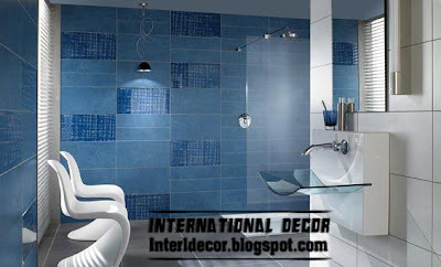dark blue wall tiles for bathroom