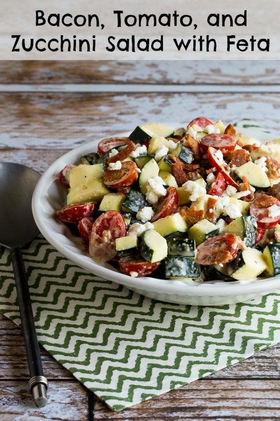 Kalyn&amp;#39;s Kitchen®: Bacon, Tomato, and Zucchini Salad Recipe with Feta ...