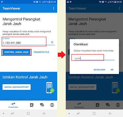 setting timeviewer 4 Cara Remote PC Dengan Hp Android Jarak Jauh Terbaru