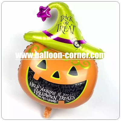 Balon Foil Halloween Pumpkin Head