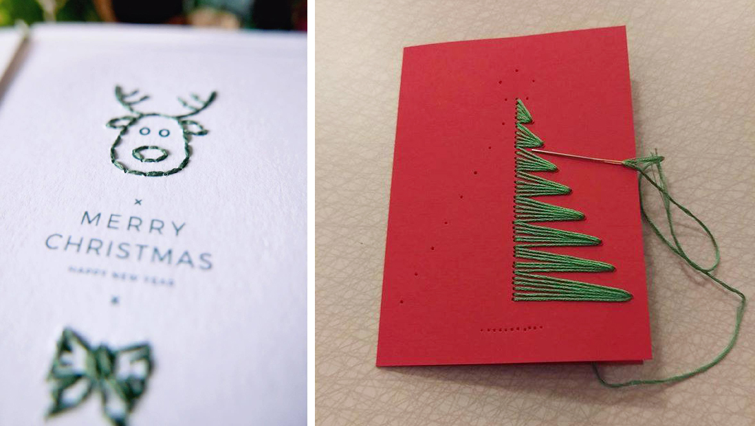 5 unique Christmas and New Years post card ideas