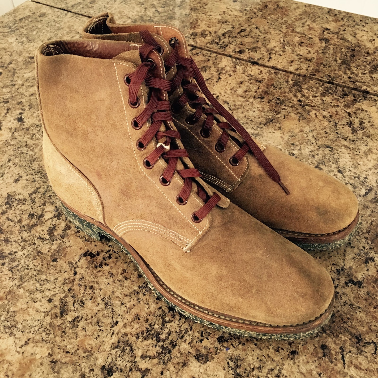 Marines In Forest Green WWWII USMC Boots Boondockers 1943