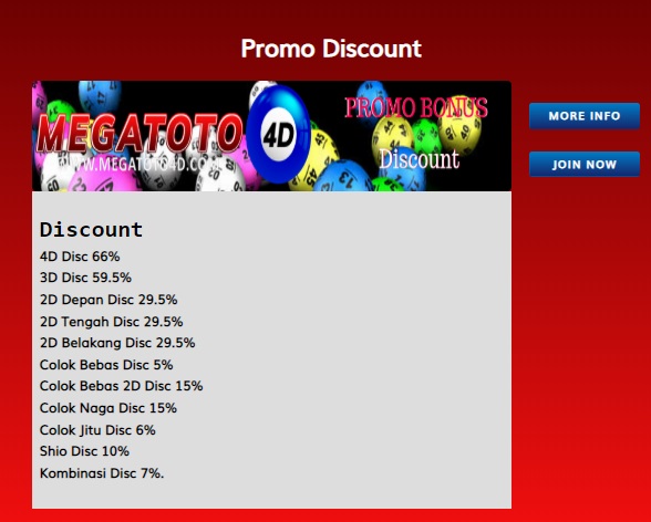 Megatoto4d agen togel online terpercaya Agen Judi Toto Online