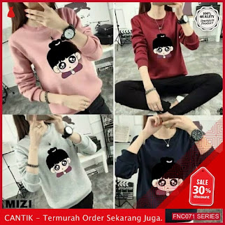 FNC071B63 Blouse Sweater Mizi Long Wanita Sleeve Babyterry Serba 40 Ribuan