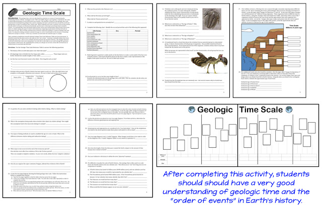 Geologic Time Activity Worksheet Answers - Escolagersonalvesgui