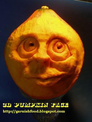 3D pumpkin face