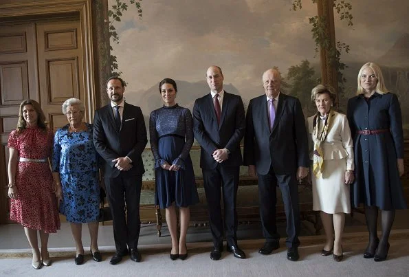 Princess Märtha Louise, Princess Astrid, Prince Haakon, Kate Middleton, Prince William, King Harald, Queen Sonja, Princess Mette-Marit