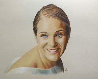 Retrato a pastel. Eva Carballares Retrato a pastel
