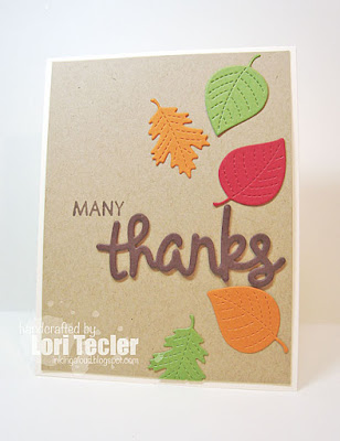 Many Thanks card-designed by Lori Tecler/Inking Aloud-stamps and dies from Lawn Fawn