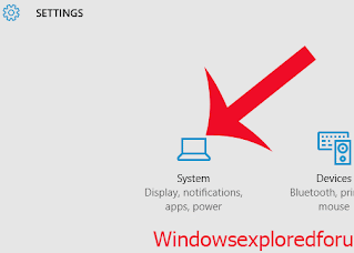 Turn OFF Windows Notifications during Presentation in Windows 10 - Click on System icon on Settings App