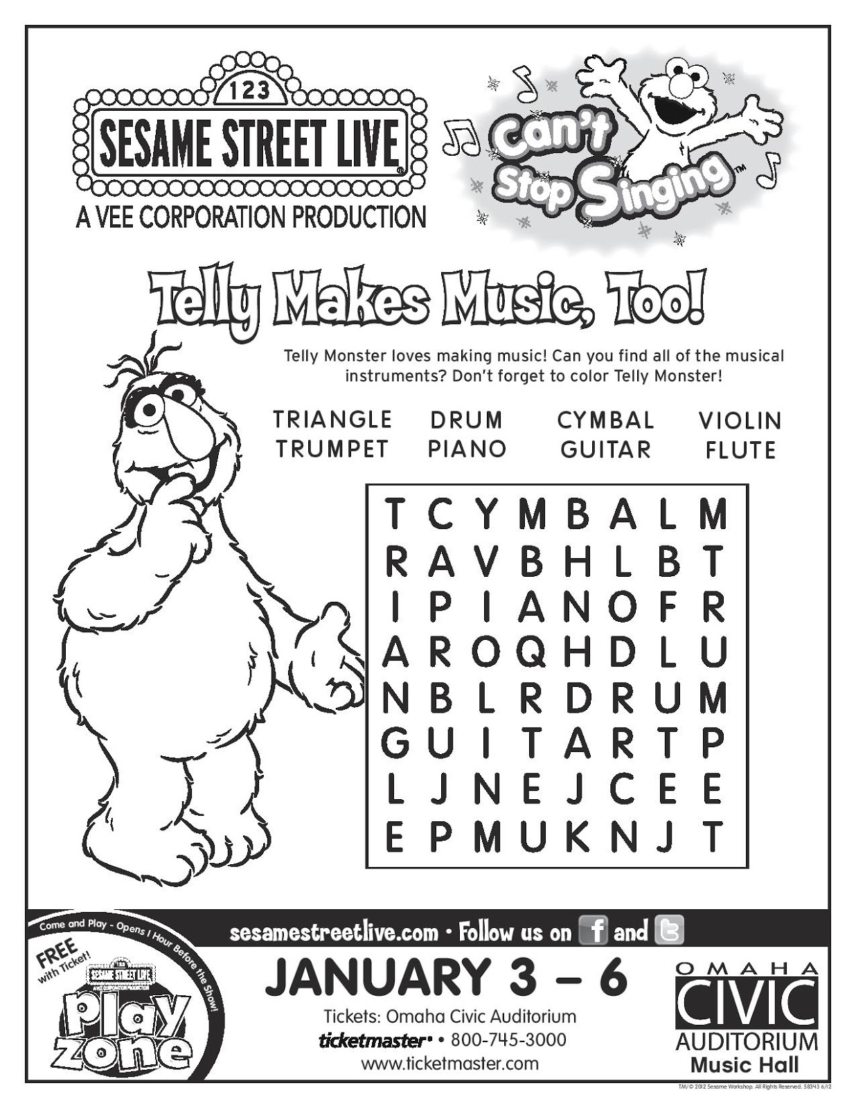 Classic Children's Books: Sesame Street Live! Omaha, NE January 3-6