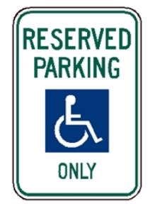 reserved for handicap