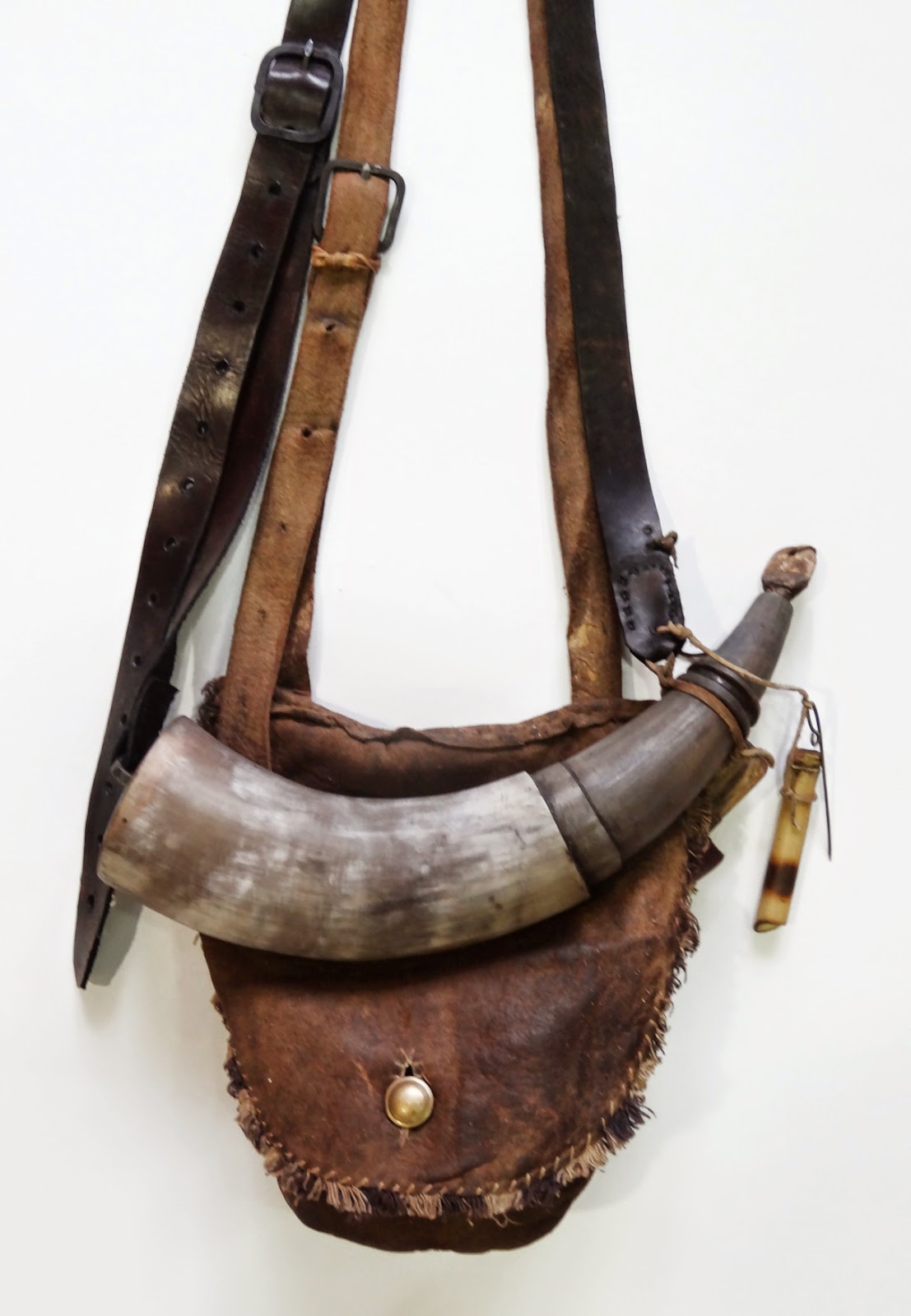 Contemporary Makers Hunting Pouch and Powder Horn Set by Matthew Fennewald